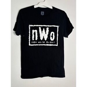 WWE‎ Authentic nWo New World Order Graphic T-Shirt Black Mens Size M Wrestling